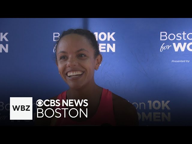 ⁣Providence's Erika Kemp wins second longest women's race in world in Boston