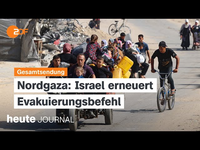 ⁣heute journal v. 12.10.2024 Evakuierung Nordgaza, Israelische Bodenoffensive Libanon, CSU-Parteitag