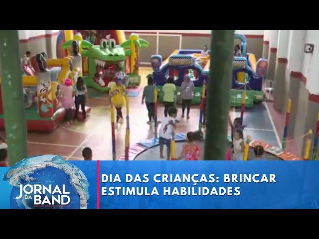 ⁣Dia das Crianças: brincar estimula habilidades nos pequenos | Jornal da Band