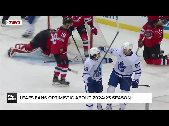 ⁣Leafs fans optimistic about season at home opener