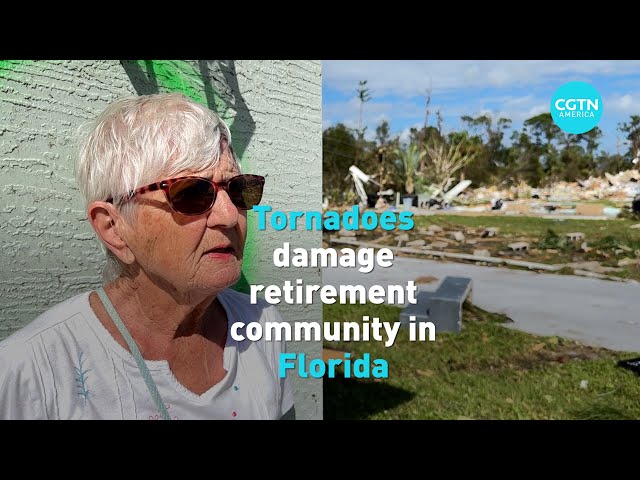 ⁣Tornadoes damage retirement community in Florida