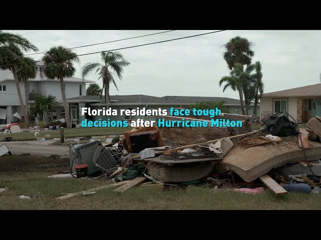 ⁣Florida residents face tough decisions after Hurricane Milton