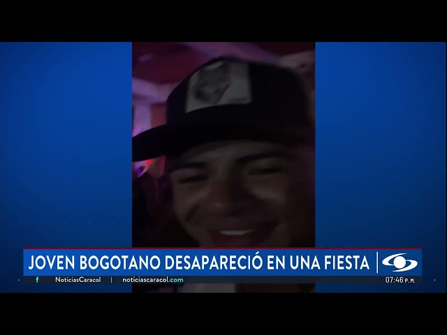 ⁣Buscan a joven bogotano que desapareció en una fiesta: le habrían suministrado escopolamina