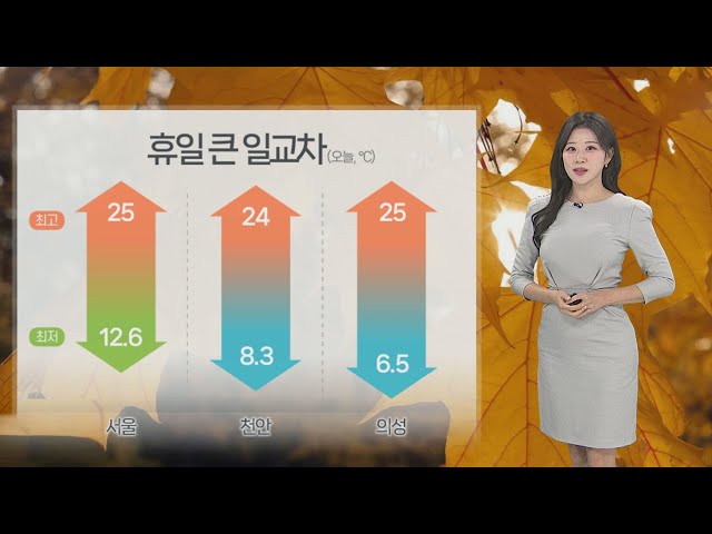 ⁣[날씨] 깊어가는 가을, 휴일 일교차 주의…낮에도 곳곳 안개 / 연합뉴스TV (YonhapnewsTV)