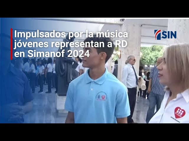 ⁣Impulsados por la música jóvenes representan a RD en Simanof 2024