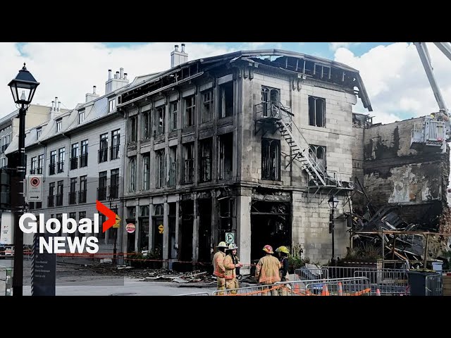 ⁣Old Montreal fire: 2 charged with arson, second-degree murder