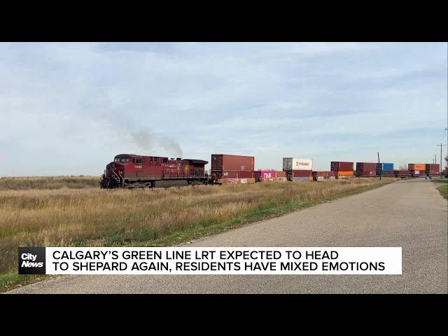 ⁣Calgarians react to Green Line LRT's expected revival to Shepard