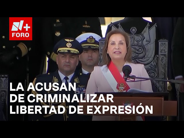 ⁣Periodistas rechazan expresión de ‘Terrorismo de imagen’, de presidenta de Perú - Las Noticias