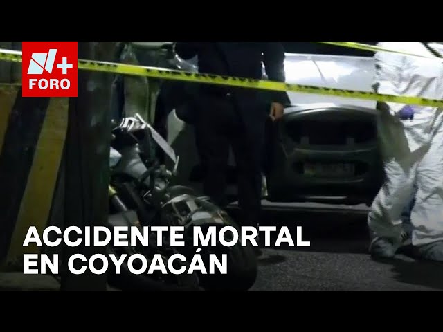 ⁣Mueren dos personas en accidente de moto en Coyoacán, CDMX - Las Noticias