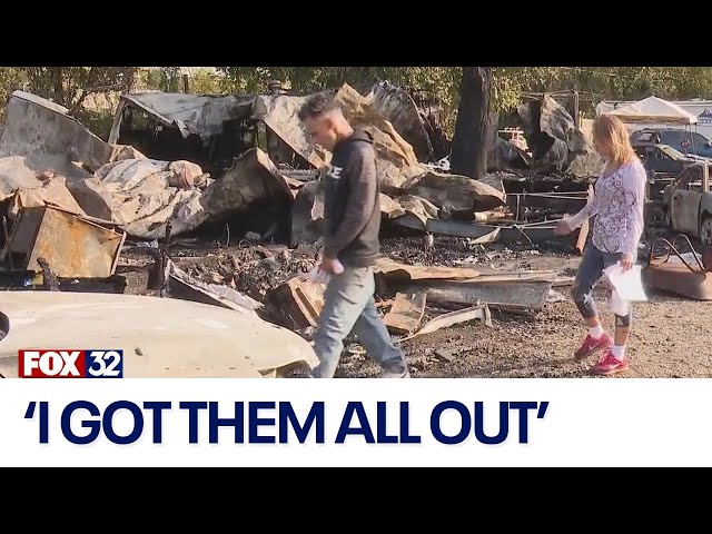 ⁣Woman rescues neighbors from devastating fire in NW Indiana