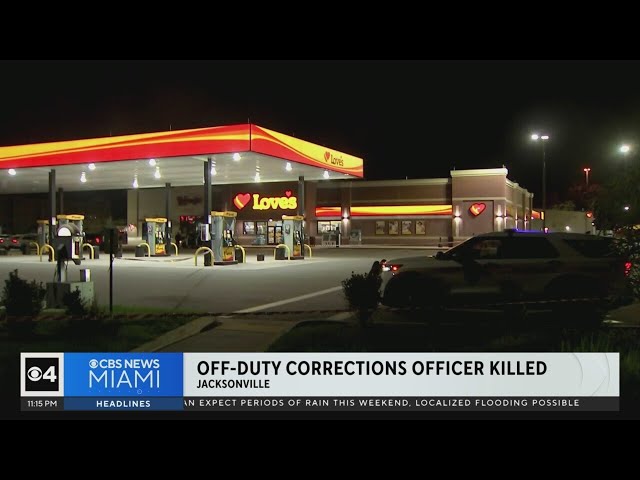 ⁣Off-duty corrections officer killed in Jacksonville gas station shooting