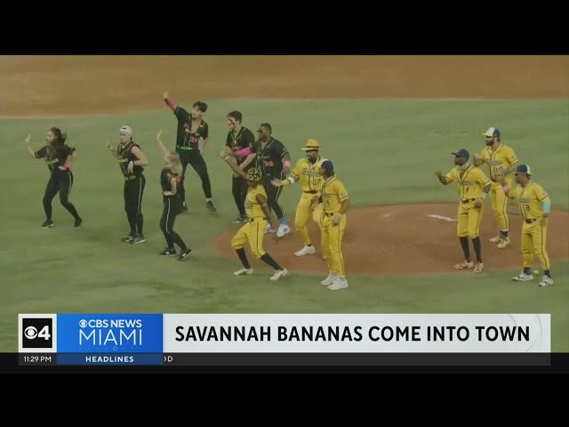 ⁣Savannah Bananas bring fun and games to Miami