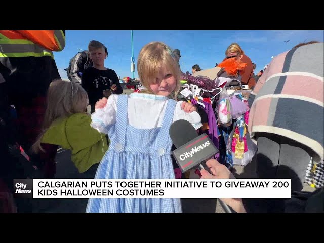 ⁣Calgarian puts together initiative to giveaway 200 kids Halloween costumes