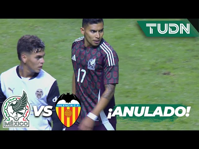 ⁣¿FUERA DE LUGAR? Anulan el gol de MÉXICO | México 2-2 Valencia | Amistoso Internacional | TUDN