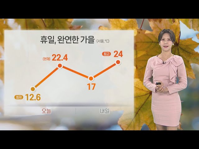 ⁣[날씨] 휴일 큰 일교차…내일 충청 이남 등 곳곳 '비' / 연합뉴스TV (YonhapnewsTV)