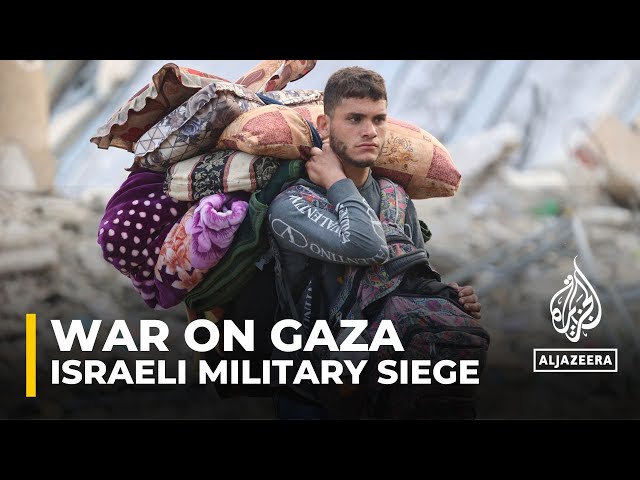 ⁣Israel's northern Gaza siege: Thousands of Palestinians flee Jabalia to Gaza City