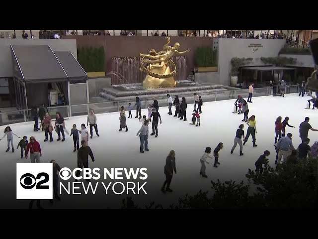 ⁣Rink at Rockefeller Center opens for 2024-25 ice skating season