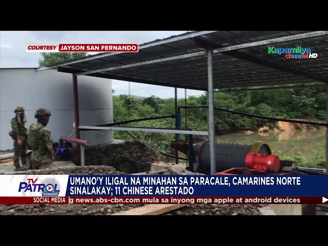 ⁣Umano'y iligal na minahan sa Paracale, Camarines Norte sinalakay