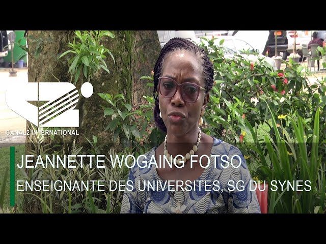 ⁣L'INVITE DE LA SEMAINE : JEANNETTE WOGAING FOTSO ENSEIGNANTE DES UNIVERSITES, SG DU SYNES