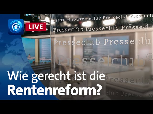 ⁣Alt gegen Jung – wie gerecht ist die Rentenreform? | ARD-Presseclub