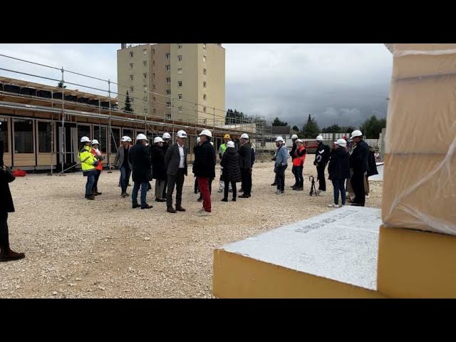 ⁣Le chantier du futur groupe scolaire de La Rochotte retardé par les intempéries