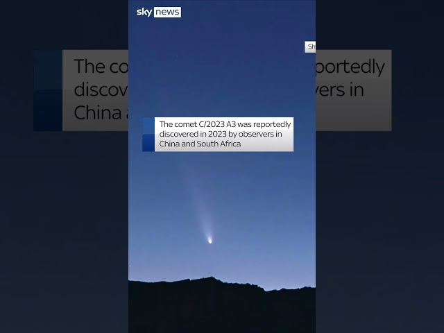 ⁣Watch once in a lifetime comet