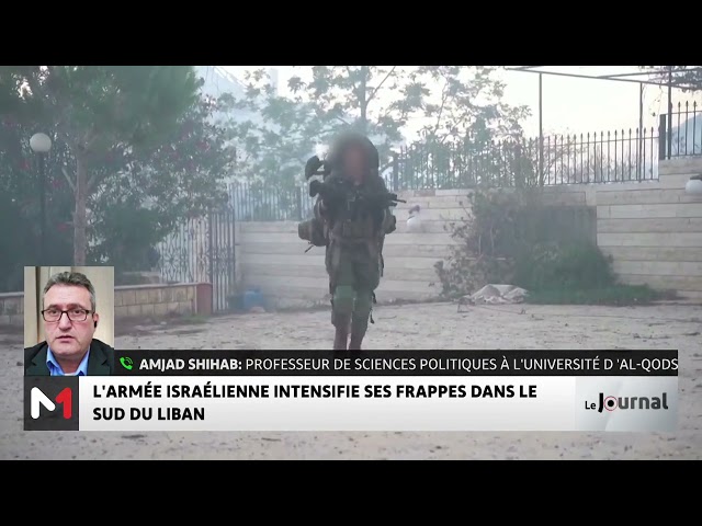 ⁣L´armée israélienne intensifie ses frappes dans le sud du Liban