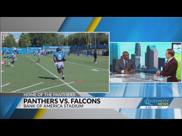 ⁣Panthers taking on the Falcons in BofA on Sunday