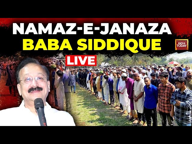 ⁣Baba Siddique Live News: Namaz-E-Janaza Baba Siddique | Salman Khan Pays Last Respect, Siddique