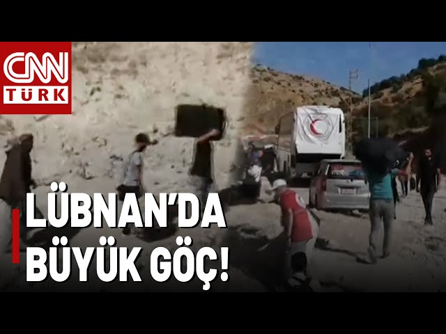 ⁣İsrail Bombalarından Suriye'ye Kaçış! Lübnan'dan 400 Bin Kişi Suriye'ye Kaçtı