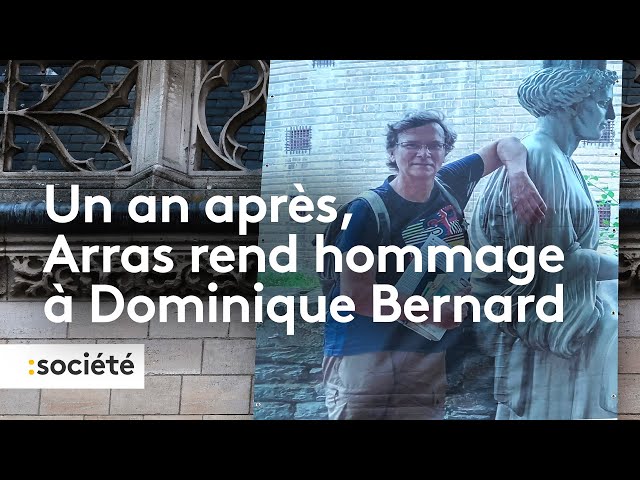 ⁣Un an après, Arras rend hommage à Dominique Bernard