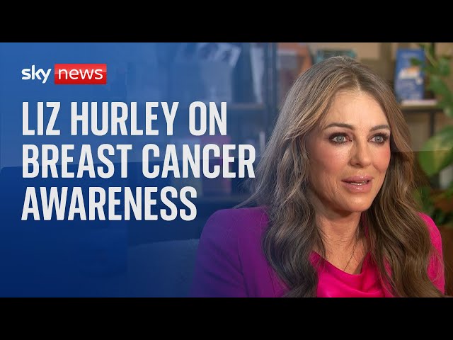 ⁣Liz Hurley: 'The job is so not done' with breast cancer awareness and treatments