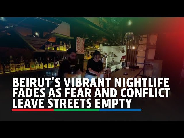 ⁣Beirut's vibrant nightlife fades as fear and conflict leave streets empty