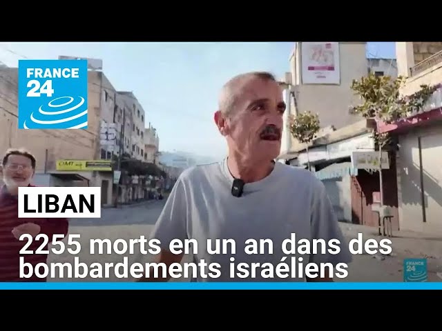 ⁣2255 Libanais tués en un an dans des bombardements israéliens • FRANCE 24