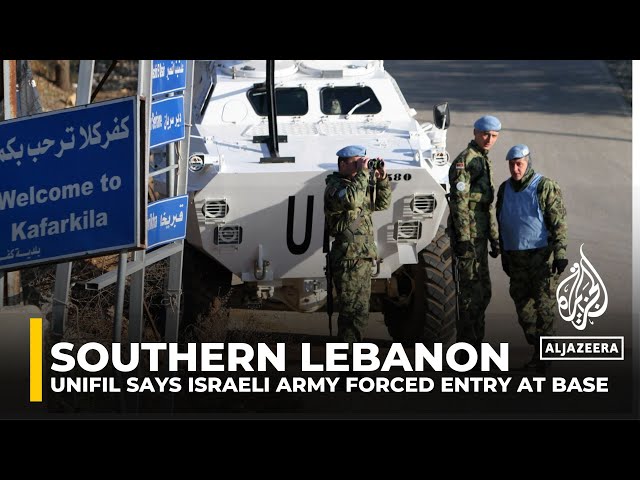 ⁣UNIFIL: Israeli forces crossed the Blue Line, ‘destroyed’ main base gate