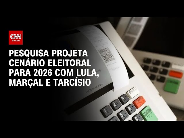 ⁣Pesquisa projeta cenário eleitoral para 2026 com Lula, Marçal e Tarcísio | AGORA CNN