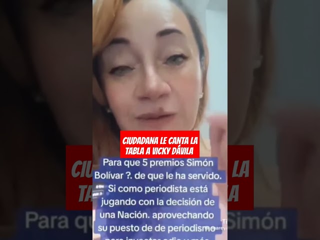 ⁣CIUDADANA LE CANTA LA TABLA A VICKY DÁVILA