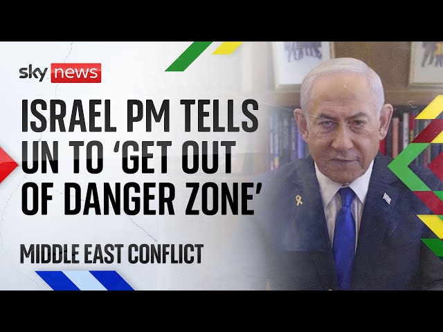 ⁣UN warns against deliberate attacks on peacekeepers as Netanyahu tells them 'get out of danger 