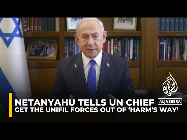 ⁣Netanyahu tells UN chief to move peacekeepers in Lebanon ‘immediately’