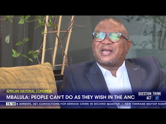 ⁣Mbalula says ill-disciplined ANC members will be dealt with