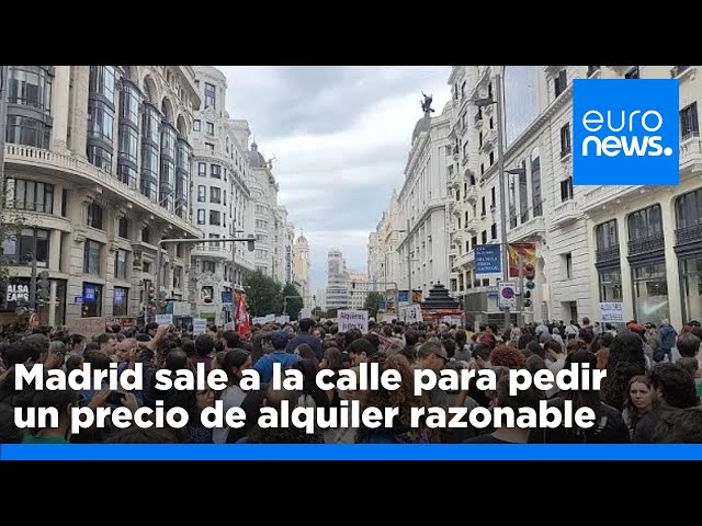 ⁣Madrid se moviliza por una vivienda digna y precios de alquiler razonables