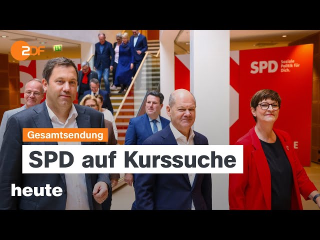 ⁣heute 19:00 Uhr vom 13.10.2024 SPD auf Kurssuche, 75 Jahre DGB, Angriff auf UN im Libanon