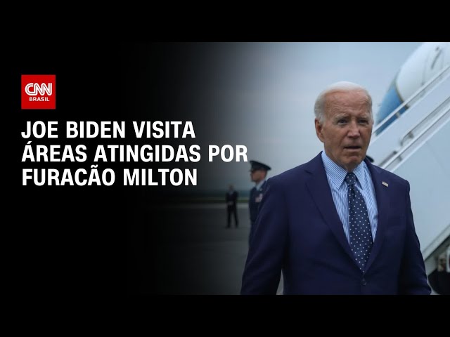 ⁣Joe Biden visita áreas atingidas por furacão Milton | AGORA CNN