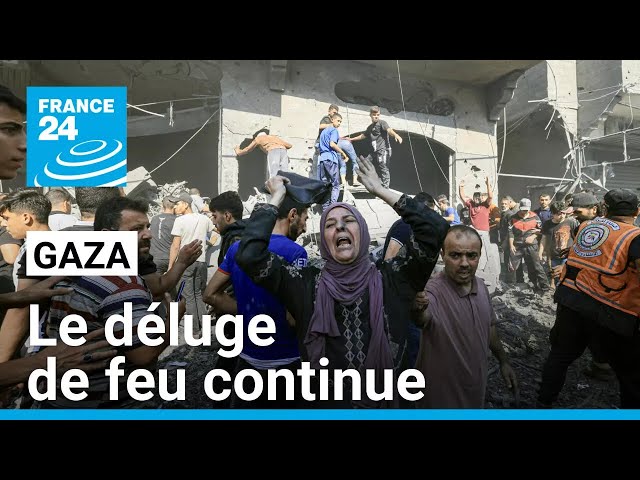 ⁣Un déluge de feu continue de s'abattre sur la bande de Gaza • FRANCE 24