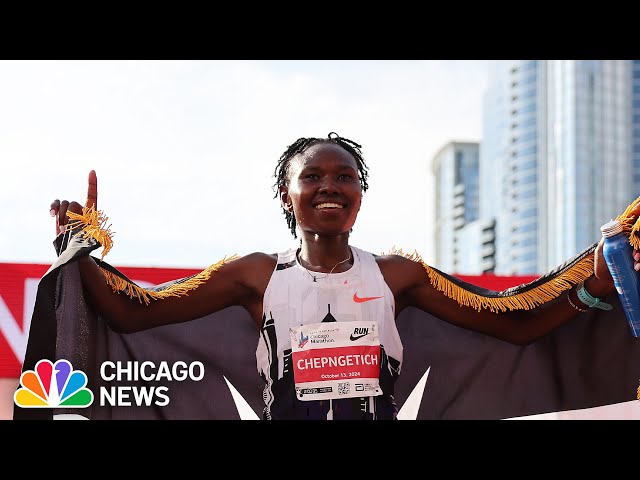 ⁣Watch Ruth Chepngetich MAKE HISTORY at Chicago Marathon: FULL FINISH & INTERVIEW