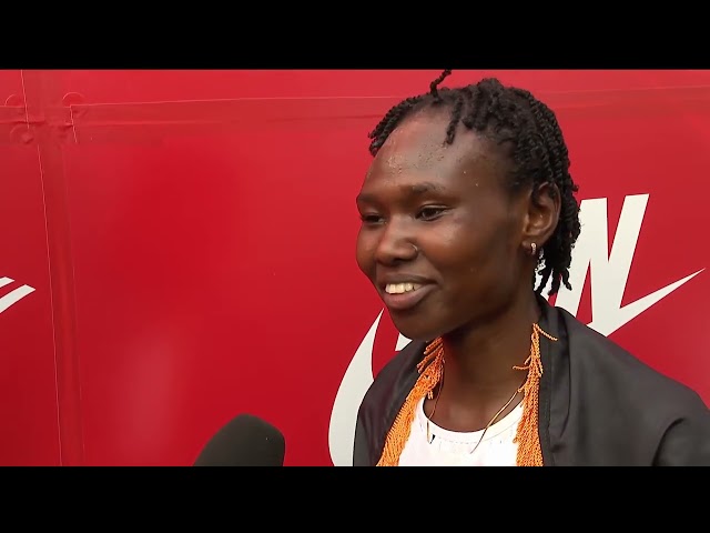 ⁣Ruth Chepngetich talks world record in Chicago (FULL POST-RACE INTERVIEW)