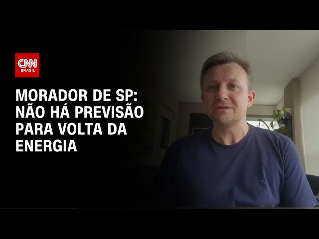 ⁣Morador de SP: Não há previsão para volta da energia | AGORA CNN