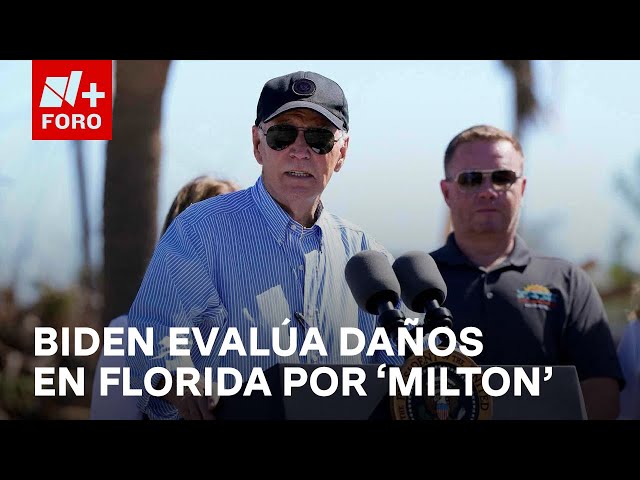 ⁣Joe Biden en Florida:  “Hemos respondido como una nación unida” - Las Noticias