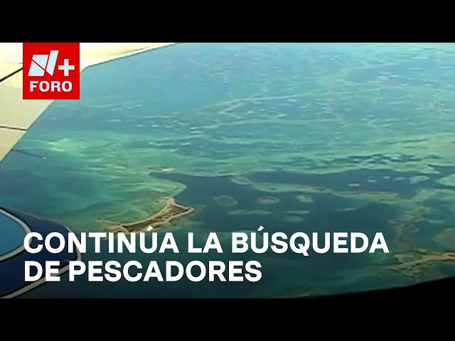 ⁣Van 4 días de búsqueda de los 8 pescadores impactados por el ojo del huracán 'Milton' - La