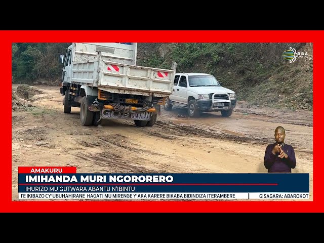 ⁣Ngororero: Imihanda mibi ikomeje kuba inkomyi mu iterambere ry'abahatuye